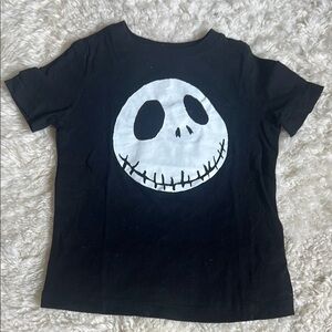 Worn Once - NavyxDisney Black Kids T-Shirt with Skull Design Collectabilitees
